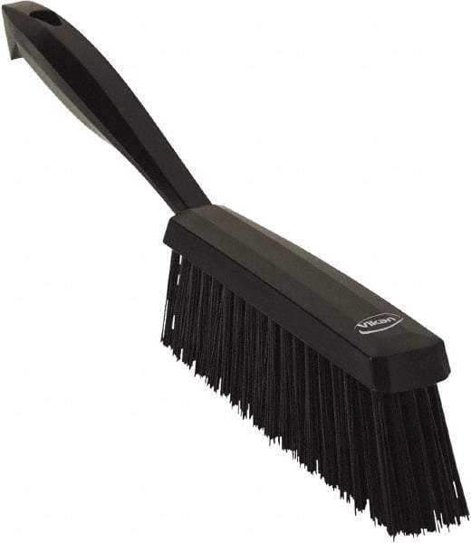 Vikan - 14" OAL, Polyester Staple Set Bench Brush - 2" Bristle Length, 6-3/8" Long Head, Black - Makers Industrial Supply