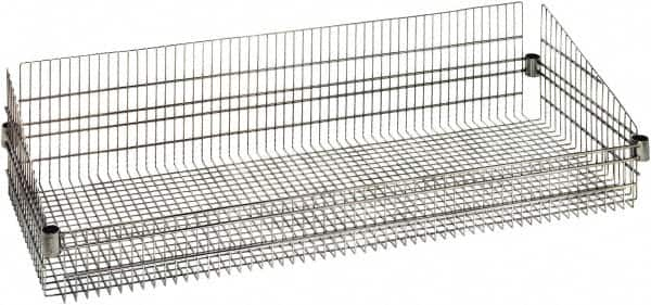 Quantum Storage - Wire Basket Unit - 48" Wide x 18" Deep x 10" High, - Makers Industrial Supply