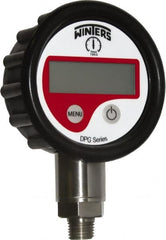 Winters - 2-1/2" Dial, 1/4 Thread, 0-15 Scale Range, Pressure Gauge - Lower Connection Mount, Accurate to 0.01% of Scale - Makers Industrial Supply