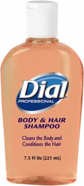 Dial - 7.5 oz Bottle Peach Hair & Body Wash - Clear Amber - Makers Industrial Supply