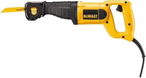 DeWALT - 2,800 Strokes per Minute, 1-1/8 Inch Stroke Length, Electric Reciprocating Saw - 120 Volts, 10 Amps - Makers Industrial Supply