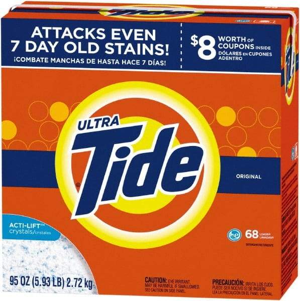 Tide - 95 oz Powder Laundry Detergent - Powder - Makers Industrial Supply