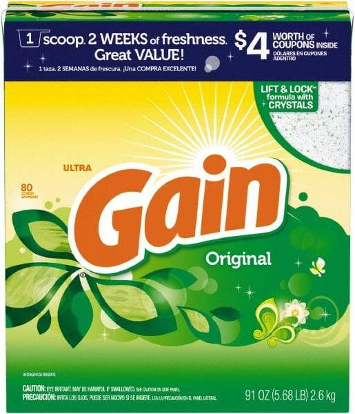 Gain - 91 oz Powder Laundry Detergent - Powder - Makers Industrial Supply