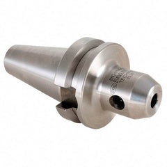 Techniks - BT40 Taper Shank 10mm Hole End Mill Holder/Adapter - 35mm Nose Diam, 63mm Projection - Exact Industrial Supply