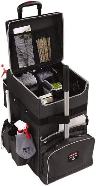 Rubbermaid - Ballistic Nylon Janitor Cart - 14-1/4" Width - Makers Industrial Supply