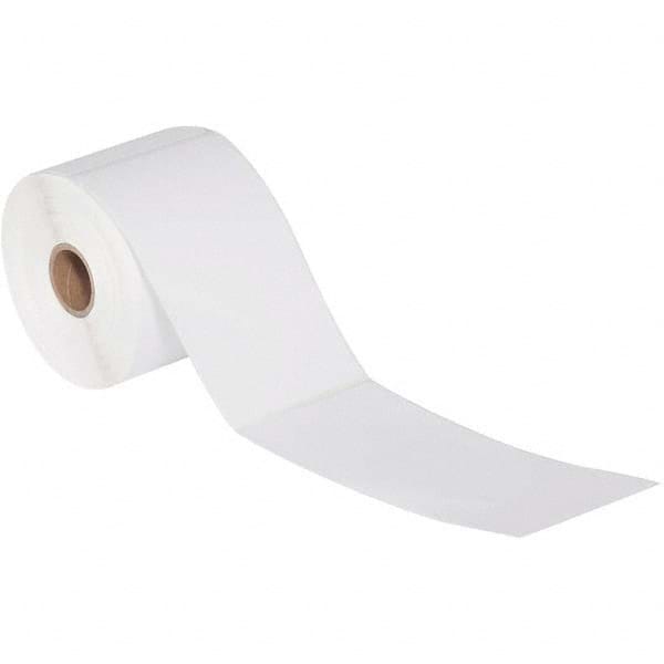 Value Collection - Pack of 12 Rolls, 305 Labels per Roll, 4" x 5" White Paper Thermal Labels - Makers Industrial Supply