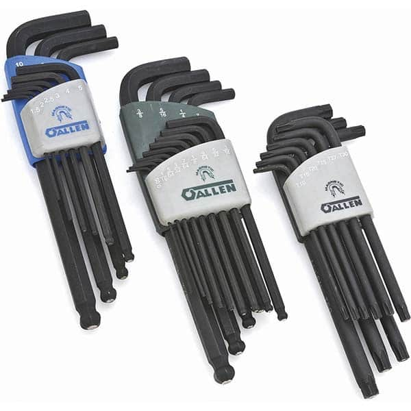 Allen - Hex Key Sets Tool Type: Hex Key Handle Type: L-Key Long & Short Arm - Makers Industrial Supply