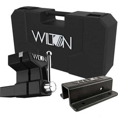 Wilton - 6" Jaw Width x 5-3/4" Jaw Opening, 5" Throat Depth, Bench & Pipe Combination Vise - Makers Industrial Supply