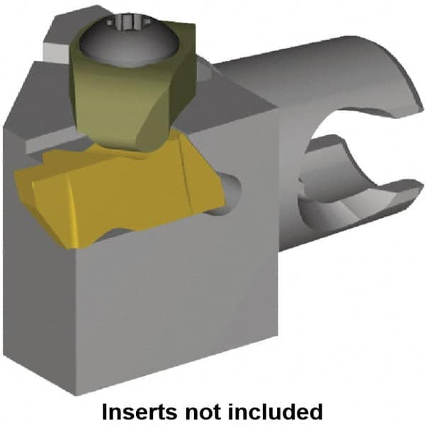 Kennametal - Insert Style NG 3R, 30mm Head Length, Right Hand Cut, External Modular Threading Cutting Unit Head - System Size KM20, 12.5mm Center to Cutting Edge, Series Top Notch - Makers Industrial Supply