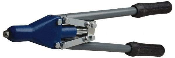 RivetKing - Straight Head Hand Riveter - 1/8 to 3/16" Rivet Capacity, 17-1/2" OAL - Makers Industrial Supply