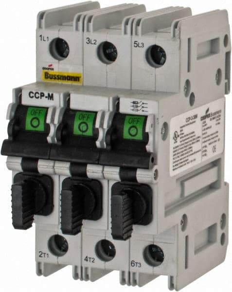 Cooper Bussmann - 3 Phase, 240VAC, 3 Pole, Open Fused Cam & Disconnect Switch - 3 Wires - Makers Industrial Supply