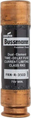 Cooper Bussmann - 125 VDC, 250 VAC, 35 Amp, Time Delay General Purpose Fuse - Fuse Holder Mount, 76.2mm OAL, 20 at DC, 200 (RMS) kA Rating, 20.6mm Diam - Makers Industrial Supply