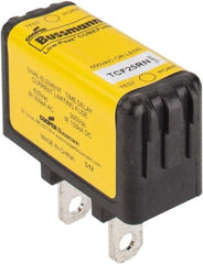 Cooper Bussmann - 300 VDC & 600 VAC, 25 Amp, Time Delay General Purpose Fuse - Plug-in Mount, 47.75mm OAL, 100 at DC, 200 (CSA RMS), 300 (UL RMS) kA Rating - Makers Industrial Supply