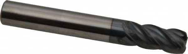 SGS - 10mm Diam 4 Flute Solid Carbide 2mm Corner Radius End Mill - Exact Industrial Supply