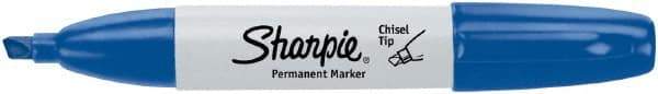 Sharpie - Blue Permanent Marker - Chisel Medium Tip, AP Nontoxic Ink - Makers Industrial Supply