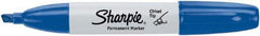 Sharpie - Blue Permanent Marker - Chisel Medium Tip, AP Nontoxic Ink - Makers Industrial Supply