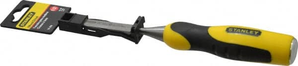 Stanley - 9" OAL x 1/2" Blade Width Wood Chisel - 1/2" Tip, Polypropylene Handle - Makers Industrial Supply