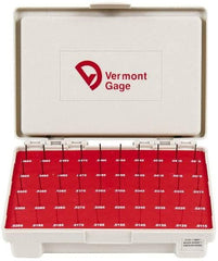 Vermont Gage - 50 Piece, 0.0115-0.0605 Inch Diameter Plug and Pin Gage Set - Minus 0.0001 Inch Tolerance, Class ZZ - Makers Industrial Supply