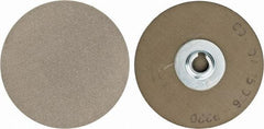 PFERD - 3" Disc Diam, 220 Grit, Diamond Quick Change Disc - Type R Attaching System, Coated, Brown, Fine Grade, 6,300 RPM, D76 Series - Makers Industrial Supply