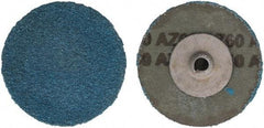 Tru-Maxx - 2" Disc Diam, 60 Grit, Zirconia Alumina Quick Change Disc - Type S Attaching System, Coated, Blue, Medium Grade - Makers Industrial Supply