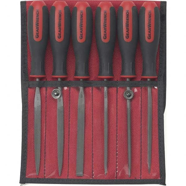 GEARWRENCH - File Sets File Set Type: American File Types Included: Flat; Half Round; Knife; Round; Square; Triangle - Makers Industrial Supply