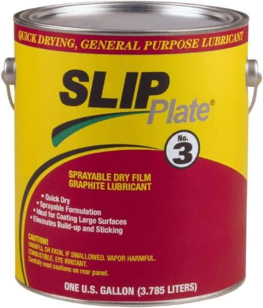 SLIP Plate - 1 Gal Can Lubricant - Black, -75°F to 450°F - Makers Industrial Supply