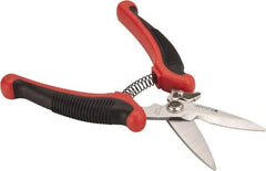 Wiss - 2-1/2" Length of Cut, Straight Pattern Multi-Purpose Snip - 8-1/2" OAL, Cushion Grip Handle - Makers Industrial Supply