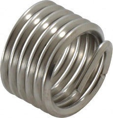 Recoil - 3/4-10 UNC, 3/4" OAL, Free Running Helical Insert - 5-7/8 Free Coils, Tanged, Stainless Steel, Bright Finish, 1D Insert Length - Makers Industrial Supply