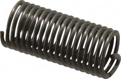 Recoil - 1/4-28 UNF, 3/4" OAL, Free Running Helical Insert - 17-5/8 Free Coils, Tanged, Stainless Steel, Bright Finish, 3D Insert Length - Makers Industrial Supply