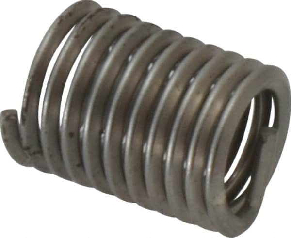 Recoil - 3/8-16 UNF, 3/4" OAL, Free Running Helical Insert - 10 Free Coils, Tanged, Stainless Steel, 2D Insert Length - Makers Industrial Supply