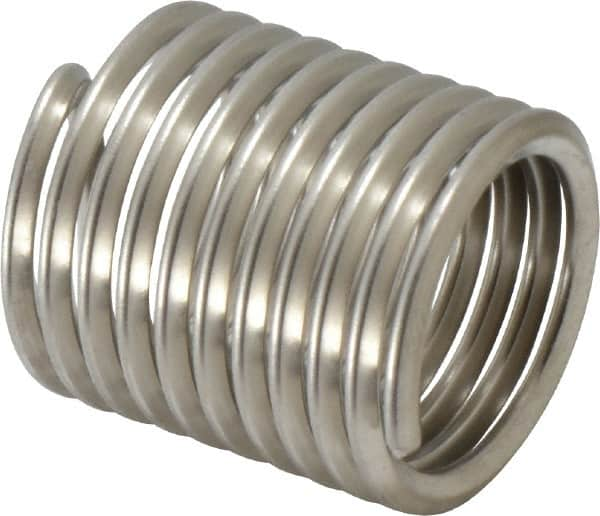 Recoil - 7/8-9 UNC, 1.312" OAL, Free Running Helical Insert - 10 Free Coils, Tanged, Stainless Steel, 1-1/2D Insert Length - Makers Industrial Supply