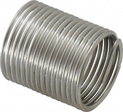 Recoil - 7/8-14 UNF, 1.312" OAL, Free Running Helical Insert - 15-1/2 Free Coils, Tanged, Stainless Steel, 1-1/2D Insert Length - Exact Industrial Supply