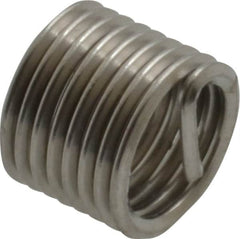 Recoil - M7x1.00 Metric Coarse, 10-1/2" OAL, Free Running Helical Insert - 8 Free Coils, Tanged, Stainless Steel, 1-1/2D Insert Length - Makers Industrial Supply