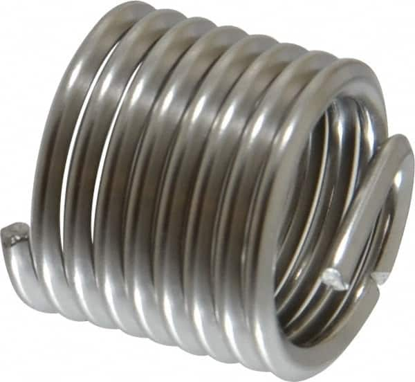 Recoil - M14x2.00 Metric Coarse, 21" OAL, Free Running Helical Insert - 8-1/2 Free Coils, Tanged, Stainless Steel, 1-1/2D Insert Length - Exact Industrial Supply