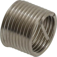 Recoil - M10x1.00 Metric Fine, 1/2" OAL, Free Running Helical Insert - 9-1/2 Free Coils, Tanged, Stainless Steel - Makers Industrial Supply