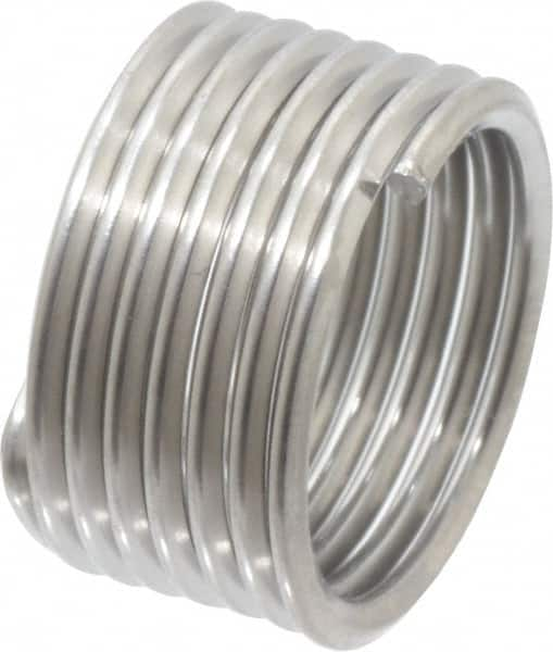 Recoil - M12x1.25 Metric Fine, 1/2" OAL, Free Running Helical Insert - Tanged, Stainless Steel, 1D Insert Length - Makers Industrial Supply