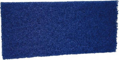 Remco - 10" Long x 4-1/2" Wide x 13/16" Thick Scouring Pad - Medium-Duty, Blue - Makers Industrial Supply