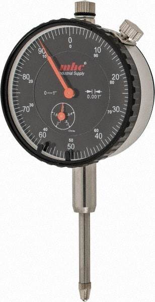 Value Collection - 1" Range, 0-100 Dial Reading, 0.001" Graduation Dial Drop Indicator - 2.28" Dial, Revolution Counter - Makers Industrial Supply