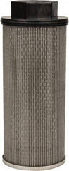 Flow Ezy Filters - 60 Mesh, 284 LPM, 75 GPM, 5.2" Diam, Female Suction Strainer without Bypass - 2-1/2 Port NPT, 12-1/2" Long - Makers Industrial Supply