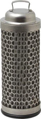 Flow Ezy Filters - 74 Micron, 1.6" Outside Diam, 4-1/2" Long, Stainless Steel Wire Cloth Media, Filter Element - 1.1" Inside Diam, Stainless Steel - Makers Industrial Supply