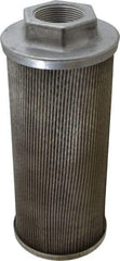 Flow Ezy Filters - 60 Mesh, 114 LPM, 30 GPM, 4.3" Diam, Female Suction Strainer without Bypass - 1-1/2 Port NPT, 9.8" Long - Makers Industrial Supply