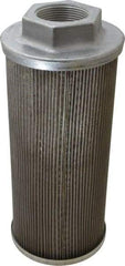 Flow Ezy Filters - 60 Mesh, 189 LPM, 50 GPM, 4.3" Diam, Female Suction Strainer without Bypass - 1-1/2 Port NPT, 9.8" Long - Makers Industrial Supply