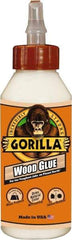 Gorilla Glue - 8 oz Bottle Natural Wood Glue - 3 to 4 hr Working Time, 24 hr Full Cure Time, Bonds to Cork Board & Wood - Makers Industrial Supply