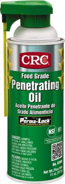 CRC - 16 oz Aerosol Nondrying Film Penetrant - Clear, 32°F to 300°F, Food Grade - Makers Industrial Supply