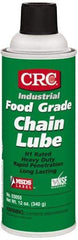 CRC - 16 oz Aerosol High Temperature Chain & Cable Lubricant - White, 8 to 325°F, Food Grade - Makers Industrial Supply