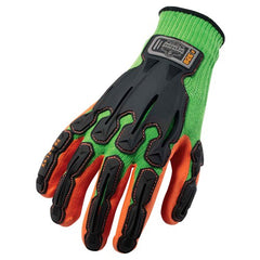 920 S Lime Impact-Reducing Gloves Nitrile-Dipped Dorsal - Makers Industrial Supply