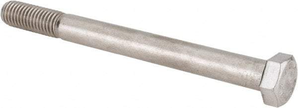 Value Collection - 1/2-13 UNC, 5-1/2" Length Under Head Hex Head Cap Screw - Partially Threaded, Grade 316 Stainless Steel, Uncoated, 3/4" Hex - Makers Industrial Supply