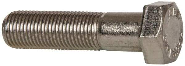 Value Collection - 1/2-20 UNF, 2" Length Under Head Hex Head Cap Screw - Partially Threaded, Grade 316 Stainless Steel, Uncoated, 3/4" Hex - Makers Industrial Supply