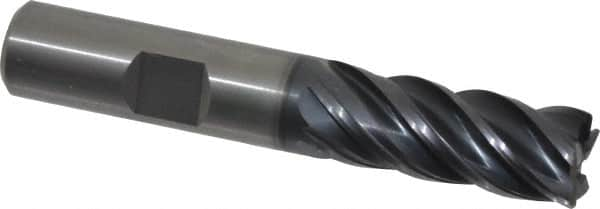 Kennametal - 1/2", 5 Flute, Solid Carbide, 0.03" Corner Radius End Mill - 3" OAL, 1-1/4" LOC - Makers Industrial Supply