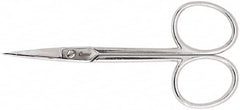 Clauss - 1" LOC, 8-1/2" OAL Straight Scissors - Steel Straight Handle, For Paper, Fabric - Makers Industrial Supply